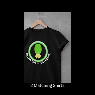 The Ultimate Glow Box – Matching Shirts, Glow Essentials, Earrings & Stickers (Plug Included)