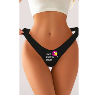 Lick It Before You Stick It Low-Rize Thong Panty