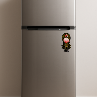 Flamingo Upside-Down Pineapple Magnet