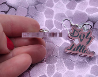 Sexy and Spicy Earrings, Date Night Earrings, Dirty Little Earrings, Hotwife Earrings, Lifestyle Earrings, Alternative Lifestyle, BDSM