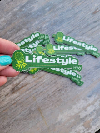 Lifestyle Hwy Upside Down Pineapple Sticker, Lifestyle Hwy, Swinger Sticker, Tumbler Sticker, Journal Sticker