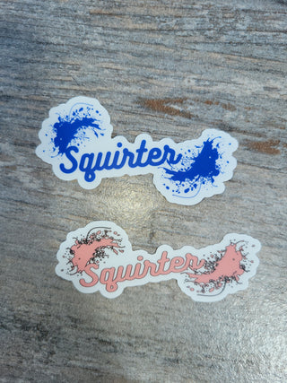 Squirter Lifestyle Sticker, Clear Squirter Sticker, Great for a Tumbler, Cups, Squirter Gift, Swinger Gift