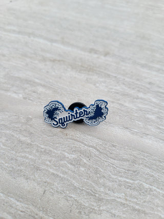 Squirter Pin, Raised letters pin, Lifestyle Pin, Unique Pin, Alternative Lifestyle, Enamel Pin