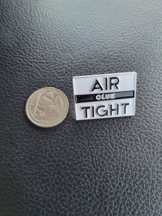 Air Tight Club Enamel Pin for Luggage, Decor, BDSM Club Decor, Alternative Lifestyle, Foursome Adult Play Decor