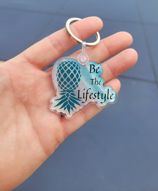 Be the Lifestyle Upside Down Pineapple Keychain / Swinger lifestyle decor / Tropical Lifestyle