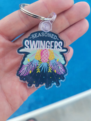 Seasoned Swinger Keychain / Swinger Lifestyle Decor