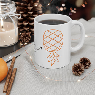But first coffee with an upside down pineapple for the Swinger Lifestyle / Ceramic Mug 11oz