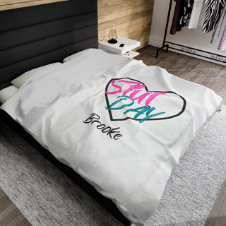 Slut Day Velveteen Plush Blanket / Personalize Option / 3 Sizes Available