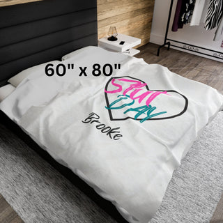 Slut Day Velveteen Plush Blanket / Personalize Option / 3 Sizes Available
