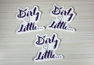 Dirty Little Sticker / Hot wife / Sexy Lifestyle Sticker. / 2.5" x 2.5" / Durable Sticker for cups