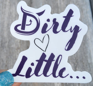 Dirty Little Sticker / Hot wife / Sexy Lifestyle Sticker. / 2.5" x 2.5" / Durable Sticker for cups