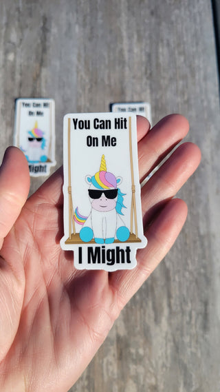 Unicorn Lifestyle Sticker / 3" Size / Swinging Unicorn for the Swinger Lifestyle