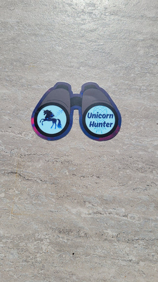 Swinger Lifestyle Sticker: Unleash Your Inner Unicorn Hunter with Binoculars! 1 - Sticker