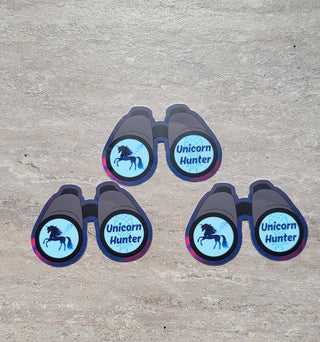 Swinger Lifestyle Sticker: Unleash Your Inner Unicorn Hunter with Binoculars! 1 - Sticker