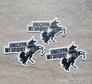 Swing Into Whimsy: Fun Unicorn Wrangler Sticker for the Swinger Lifestyle - 1 sticker