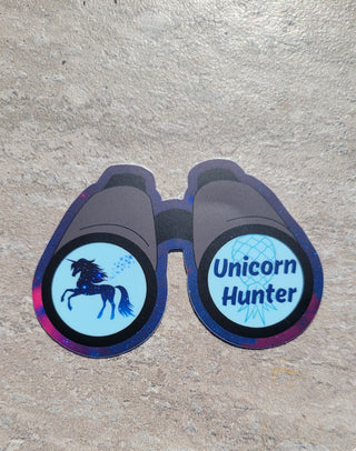 Swinger Lifestyle Sticker: Unleash Your Inner Unicorn Hunter with Binoculars! 1 - Sticker
