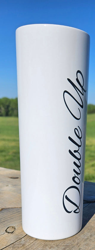 Tumbler: I Like It When I Twitch with cherry red lips / Personalize Option Available
