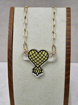 Love With A Twist Anklet or Bracelet / Size Options / Upside Down Pineapple Heart Charm