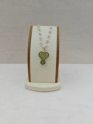 Love With A Twist Convertable Necklace or Double it to make an anklet / Upside Down Pineapple Heart Charm