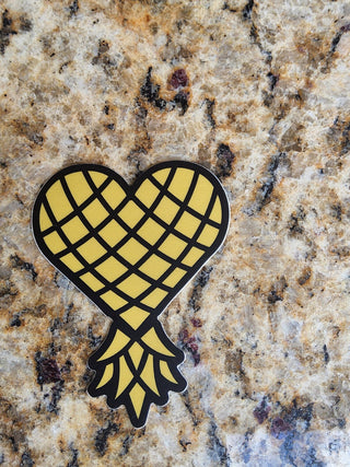 Love With A Twist Upside Down Heart Sticker and or Logo Sticker/ 2.75" x 2 / Waterproof / Swinger Sticker / Set Options