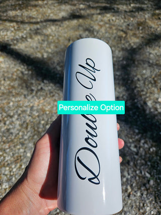 Tumbler: I Like It When I Twitch with cherry red lips / Personalize Option Available