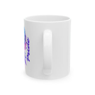 Colorful Swinger Pride Mug - Upside Down Pineapple Rainbow Cup for the Lifestyle, 11oz