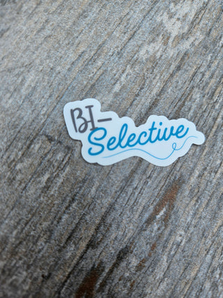 Bi Pride Stickers for the bi selective, bi curious, bi situational, and bi furious