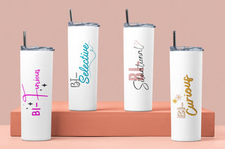 Bi Pride Tumbler for the bi selective, bi curious, bi situational, and bi furious / Bi Pride Drinkware, Pride Tumbler