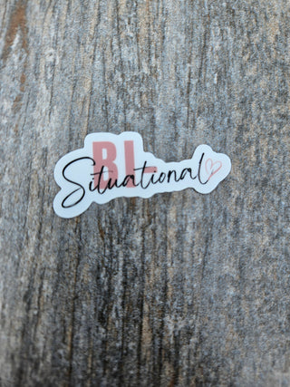 Bi Pride Stickers for the bi selective, bi curious, bi situational, and bi furious