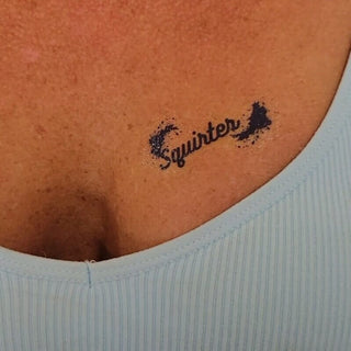 Squirter Temporary Tattoo / 2" inches / Set Options