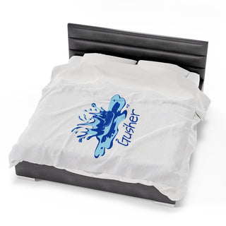 Gusher Velveteen Plush Blanket, Squirter Blanket, Very Soft Adult Blanket For Any Lifestyle, 3 Size Options