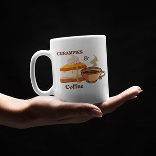 Creampies and Coffee Fun 11 oz Gift Mug for the Lifestyle, Funny Mug for Him or Her, Couples Coffee Mug Collection