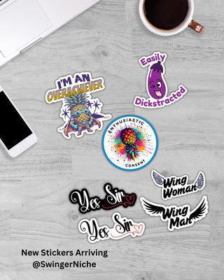 I'm An Overachiever Super Hero Pineapple Vinyl Sticker, Pineapple Decor
