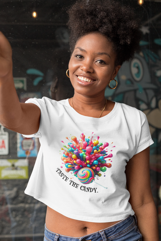 Taste The Candy Crop Top